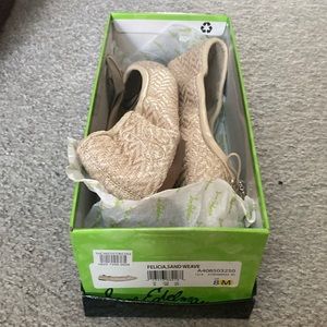Sam Edelman Felicia Sand Weave flats never worn purchased new from Nordstrom